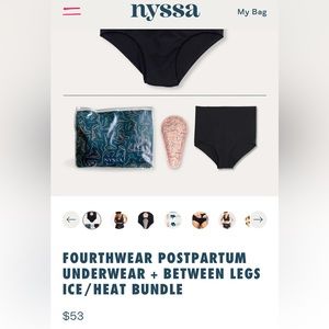NYSSA POSTPARTUM UNDERWEAR + BETWEEN LEGS ICE/HEAT BUNDLE